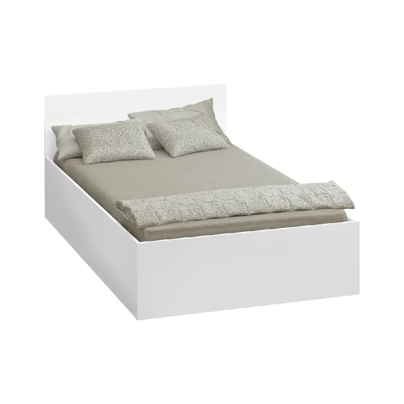 Ágy fém ráccsal és tárolóhellyel, 120x200, fehér, DOLI Nézd meg most
